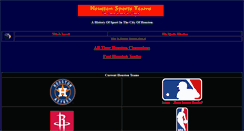 Desktop Screenshot of houstonsportsteams.com